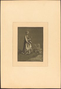 Pyhä Barbara tekijältä Johann Gottlieb Prestel after Albrecht Altdorfer