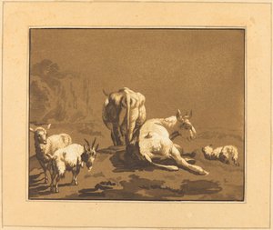 Lehmät tekijältä Johann Gottlieb Prestel after Joseph Wagner