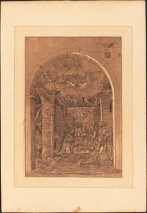 Paimenten palvonta tekijältä Johann Gottlieb Prestel after a 16th Century German Artist