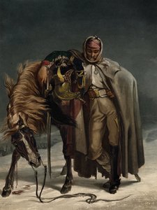 Sveitsin vartijoiden draguuni Venäjän kampanjassa, noin 1812 tekijältä Johann Heinrich Bleuler