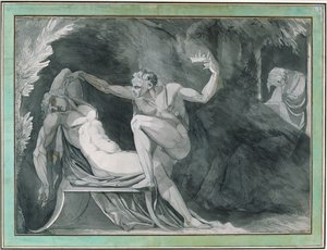 Tanskan kuningas joutuu veljensä myrkyttämäksi nukkuessaan tekijältä Johann Heinrich Füssli