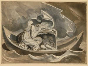 Danae veneessä pienen Perseuksen kanssa tekijältä Johann Heinrich Füssli