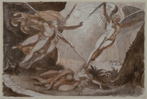 Saatana Ithurielin keihään koskettamana tekijältä Johann Heinrich Füssli