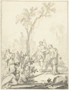 Allegorinen esitys tekijältä Johann Heinrich Keller (II)