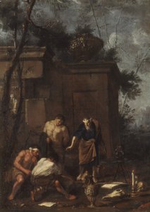 Aarteenmetsästäjät, 1660-luku. tekijältä Johann Heinrich Schoenfeld