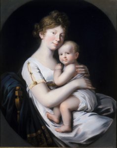 Preussin kruununprinsessa Luise kruununprinssi Friedrich Wilhelm IV:n kanssa, 1796