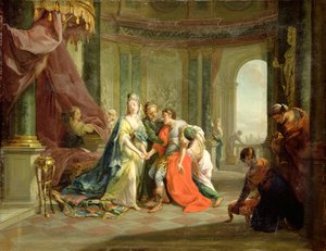Anthony, kuolettavasti haavoittunut, Kleopatran kanssa, n. 1797-1799