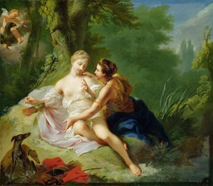 Jupiter naamioitunut Diana Seducing Callisto, n. 1756