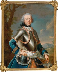 Kreivi Rudolf Waldbott von Bassenheimin muotokuva 1731-1805, 1755-1765. tekijältä Johann Heinrich Tischbein the Elder