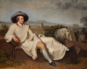 Goethe roomalaisessa Campagnassa tekijältä Johann Heinrich Wilhelm Tischbein