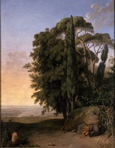 Maisema lähellä Frascatia, 1783 tekijältä Johann Heinrich Wilhelm Tischbein