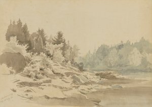 Montmorency-joki, Quebec tekijältä Johann Hermann Carmiencke