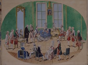 Suurruhtinas Pavel Petrovitš ja suurherttuatar Maria Fjodorovna Wienissä 1782, 1782
