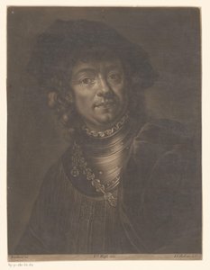 Rembrandt van Rijnin muotokuva tekijältä Johann Jacob Haid (possibly)