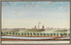 Prospect vom Fort St George tekijältä Johann Jacob Ludewig Rothmeyer