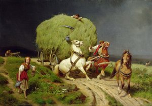 Heinävaunu, 1874 tekijältä Johann Jakob Eduard Handwerk