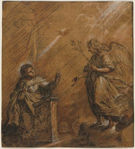 Ilmoitus, viimeinen kolmannes 1600-luvulla. tekijältä Johann Jakob von Sandrart