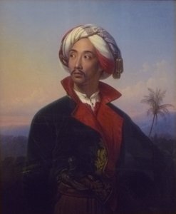 Muotokuva Prinz Raden Saleh Syarif Bustamanista (1811-1880). tekijältä Johann Karl Bähr