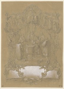 Suunnittelu kastekorttiin tekijältä Johann Klein (attributed to)