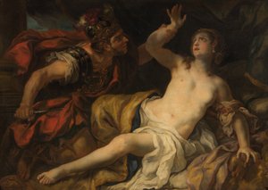 Tarquinius ja Lucretia tekijältä Johann Michael Rottmayr
