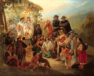 Alueelliset puvut, 1850 tekijältä Johann Moritz Rugendas