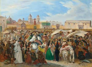 Itsenäisyysmarkkinat, Lima, tekijältä Johann Moritz Rugendas