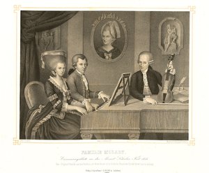 Mozartin perhe tekijältä Johann Nepomuk Croce della