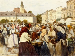Kauppatori, Misfrau (öljy kankaalle)