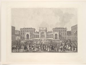 Kuningas Vilhelm I:n vihkiminen Brysselissä 1815
