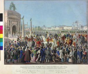 Franz I:n maahantulo 16.6.1814 Wienissä.
