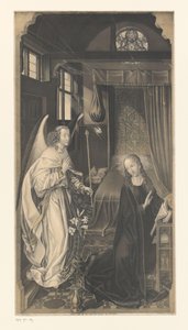 Ilmoitus Teoksia Boisserée-veljesten kokoelmasta (sarjan nimi) Galerie des Frères Boisserée (sarjan nimi)