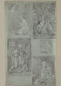 5 Muotokuvatutkimus tekijältä Johann Peter Krafft