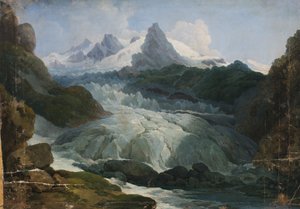 Rhônen jäätikkö tekijältä Johann Peter Krafft