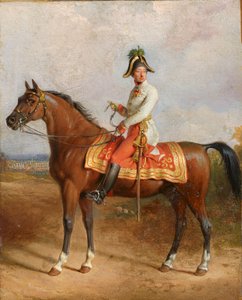 Arkkiherttua Carl hevosen selässä tekijältä Johann Peter Krafft