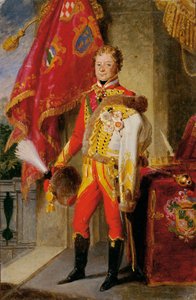 Kreivi Ignaz Gyulay von Naros-Nemeth ja Nadaska unkarilaisunivormussa tekijältä Johann Peter Krafft