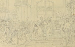Keisarinna Carolina Augustan kruunaus Pressburgissa tekijältä Johann Peter Krafft