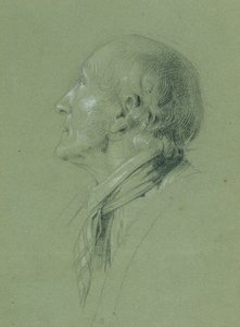 Muotokuvatutkimus "Landwehrin miehen kotiinpaluusta" varten (1817) tekijältä Johann Peter Krafft