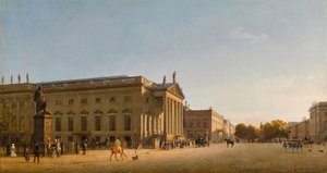 Kuninkaallinen ooppera, Unter Den Linden, 1845. tekijältä Johann Philipp Eduard Gaertner