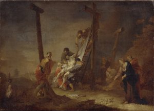 Laskeutuminen ristiltä tekijältä Johann Rosso Januarius Zick