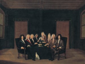 Ranskalainen:  Badenin rauhankongressin lähettiläät 7. syyskuuta 1714.
