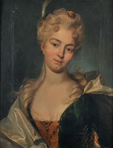 Saksa: Anna Veronika Grossin (1684-1733) muotokuva.