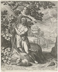 Johannes Kastaja autiomaassa tekijältä Johann Sadeler (I)