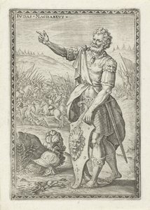 Juudas Makkabeus Ivdas Machabevs (otsikko esineessä) Vanhan testamentin hahmot (sarjan nimi) tekijältä Johann Sadeler (I)