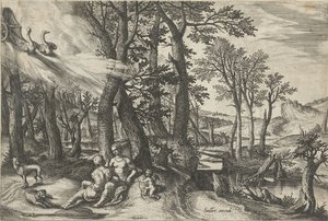 Venus ja Adonis tekijältä Johann Sadeler (I)