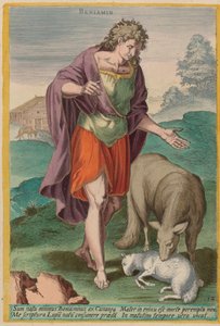 Benjamin, c. 1585. tekijältä Johann Sadeler I