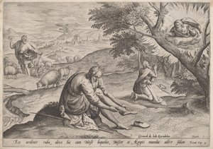 Jumala ilmestyy Moosekselle, 1585.