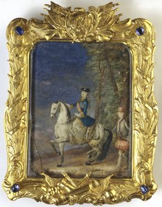 Keisarinna Katariina II:n ratsastusmuotokuva 1729-1796 tekijältä Johann Stenglin