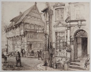 HH-Riefesell-16-Ecke-Kajen-Deichstrasse-08-02-1884 tekijältä Johann Theobald Riefesell