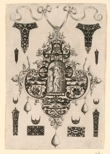 Levy 6, kahdeksan riipusmallin sarjasta, joissa on kardinaalihyveitä tekijältä Johann Theodor de Bry