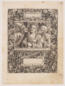 Laatta lähteestä Emblemata Nobilitati et Vulgo Scitu Digna (Emblemata Nobilitati et Vulgo Scitu Digna). tekijältä Johann Theodor de Bry